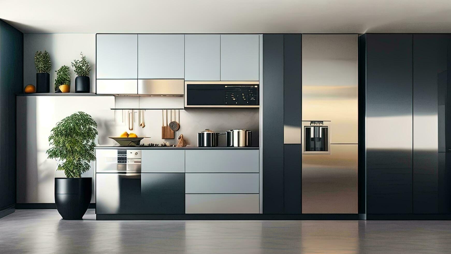 Contemporary kitchen cabinets
